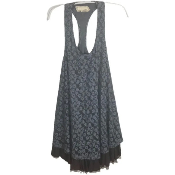 A'reve Anthropologie Dress Blue and Gray w/under skirt Multiple Sizes EUC - Picture 4 of 11